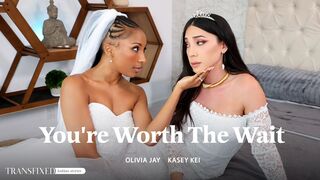 Olivia Jay & Kasey Kei – Sensual First Time Wedding Night Creampie Сover