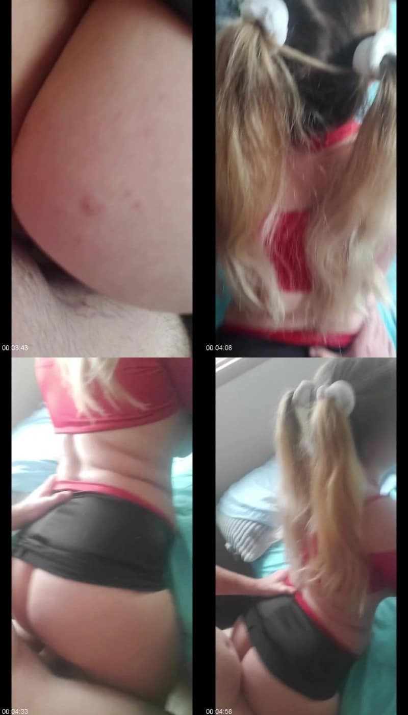 19 Year Old College Cheerleader Sucking And Riding A Huge Dick 3